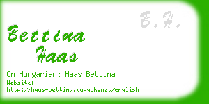 bettina haas business card